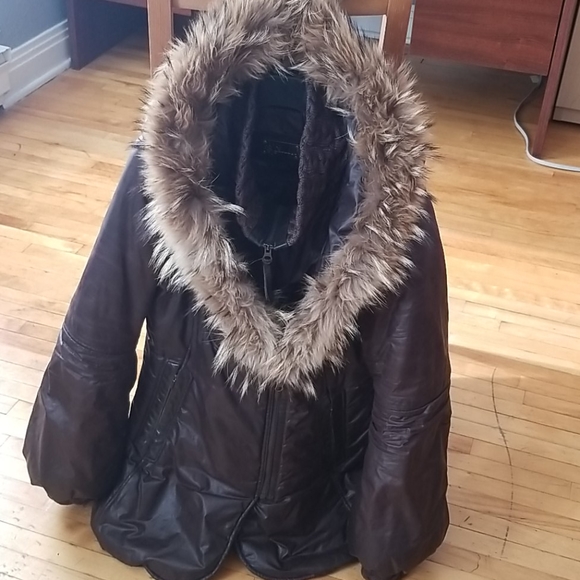 Brown Mackage Peaches Jacket Size: L - Picture 2 of 16